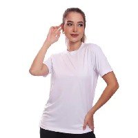 Camiseta Feminina Dry Proteção Solar UV Lisa Treino Academia Passeio Ciclis