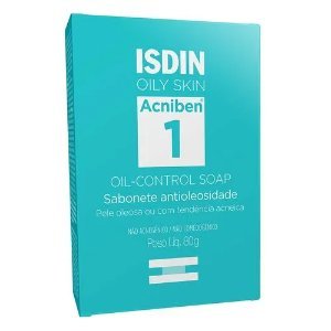 Sabonete Facial Em Barra Antioleosidade Isdin - Acniben Oil-Control - 80G