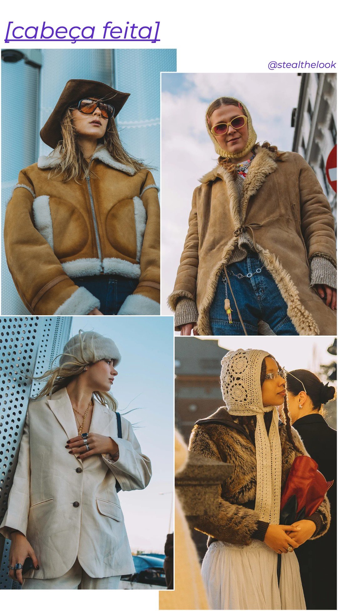 Cabeça feita - Tendências do street style - Tendências do street style - Inverno - Copenhagen Fashion Week - https://stealthelook.com.br