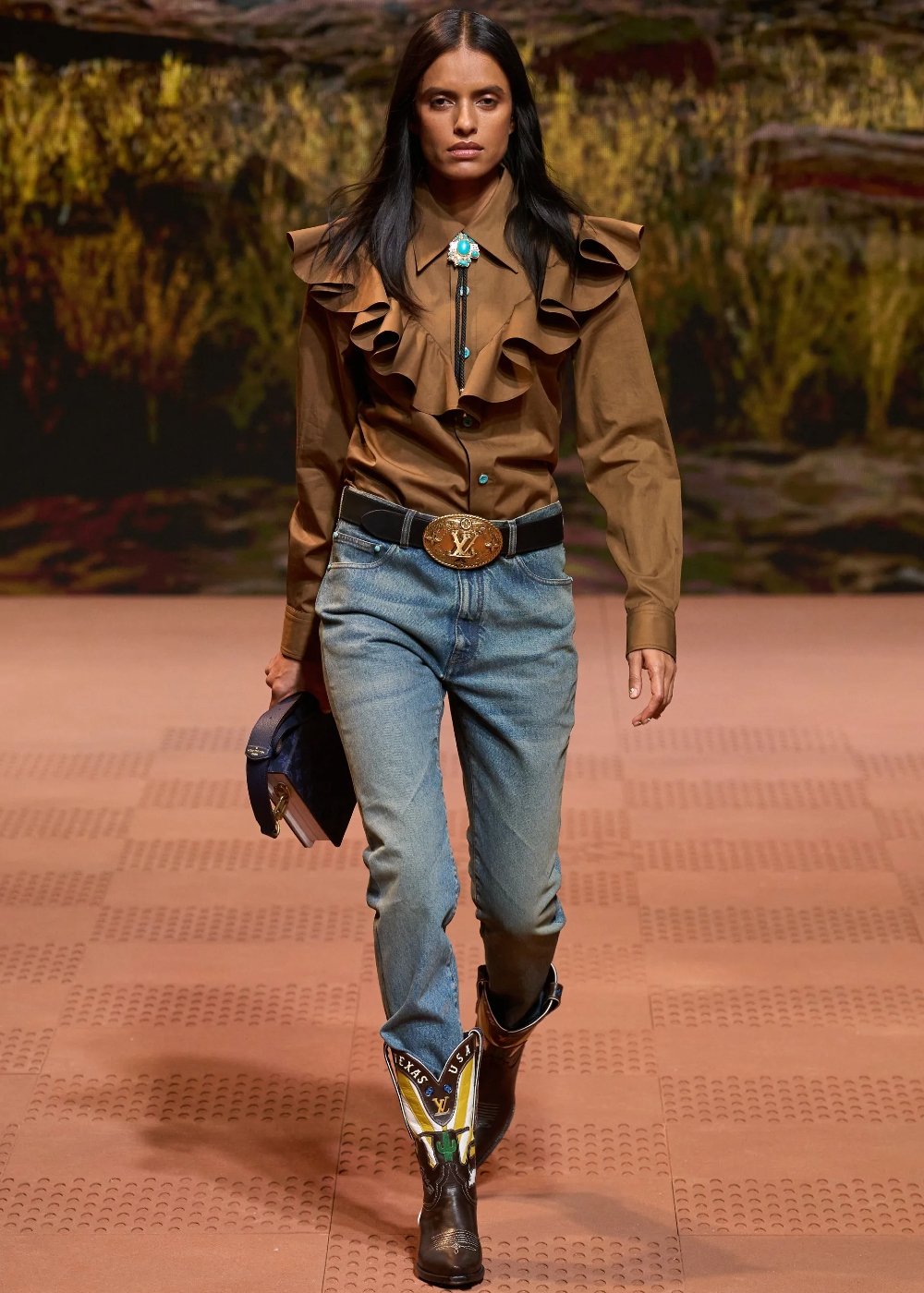 Louis Vuitton Menswear  - coleção - cowboy - estética - fashion week - https://stealthelook.com.br