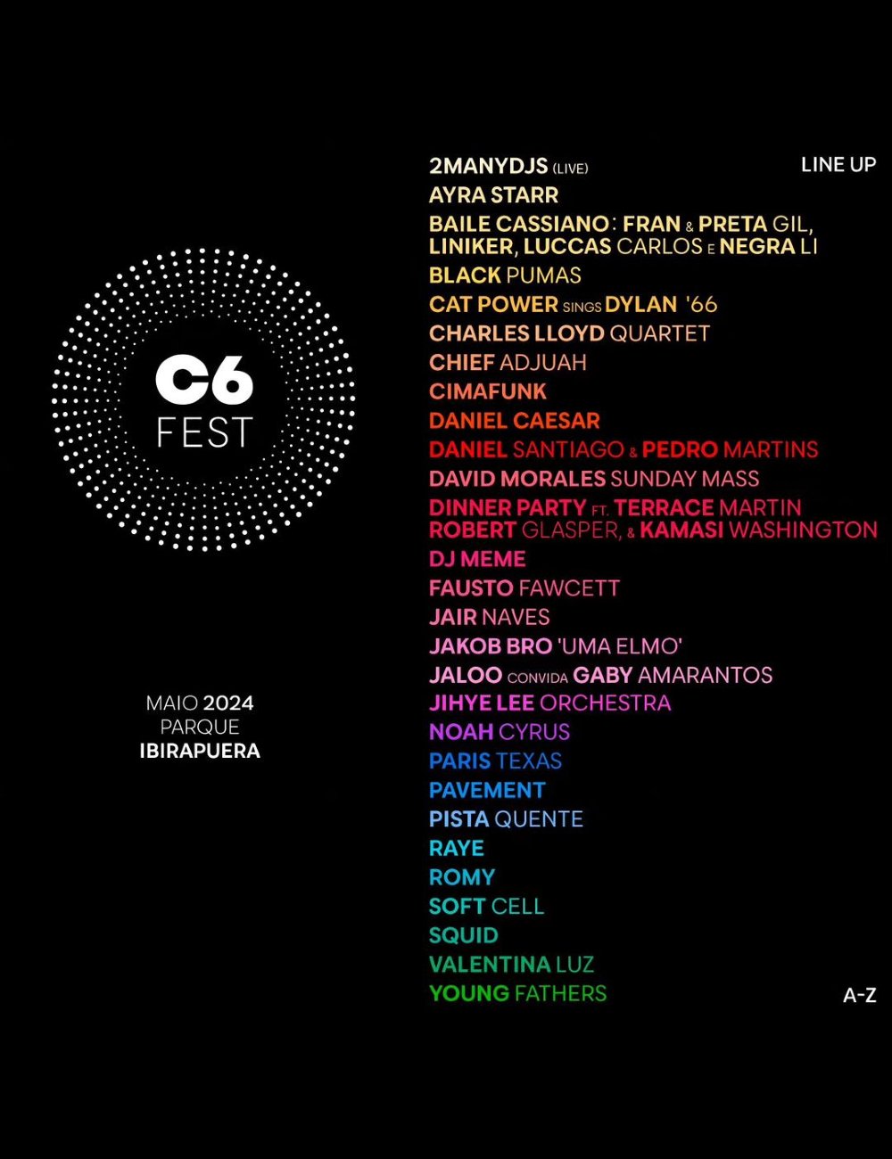 C6 Fest - festival - festivais 2024 - evento - música - https://stealthelook.com.br