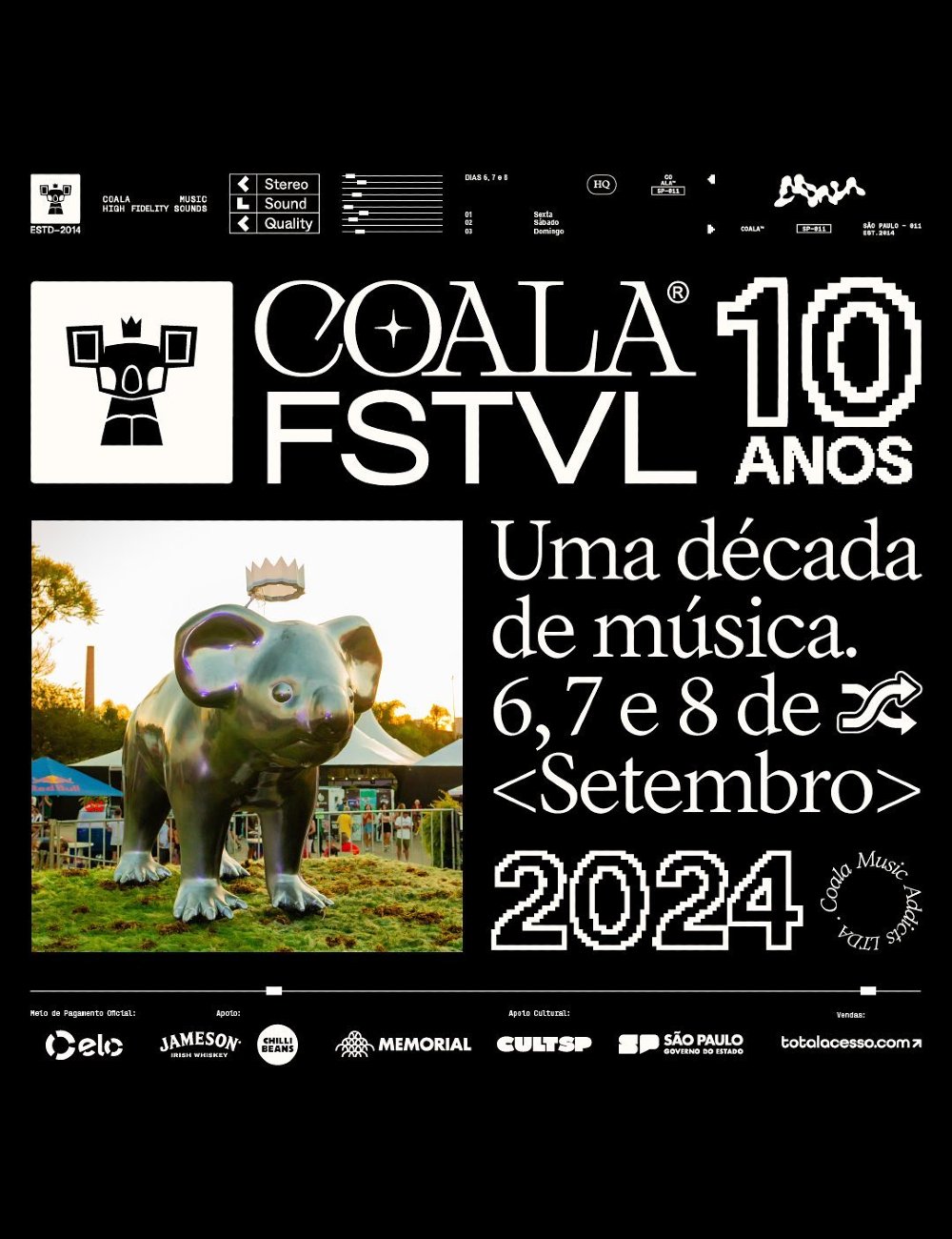 Coala - festival - festivais 2024 - evento - música - https://stealthelook.com.br