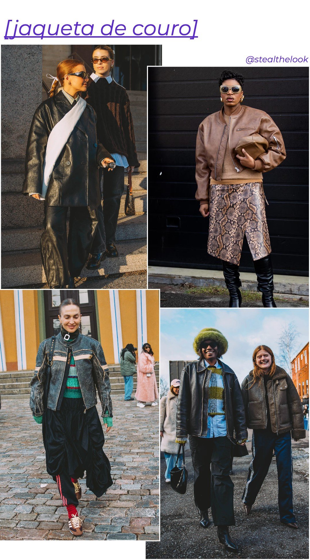 Tendências do street style - Tendências do street style - Tendências do street style - Inverno - Copenhagen Fashion Week - https://stealthelook.com.br
