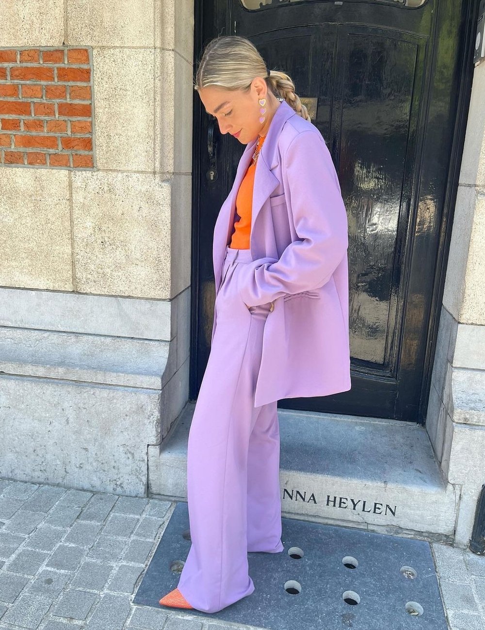 Justine Vernimmen - calça - calça de alfaiataria - look - street style - https://stealthelook.com.br