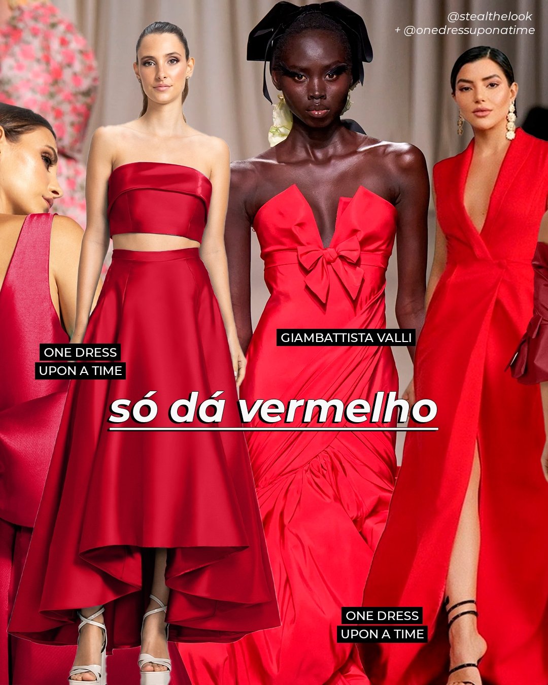 Vermelho - vestido - moda festa - coleção - One Dress - https://stealthelook.com.br