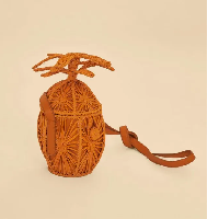 bolsa artesanal estampada abacaxi