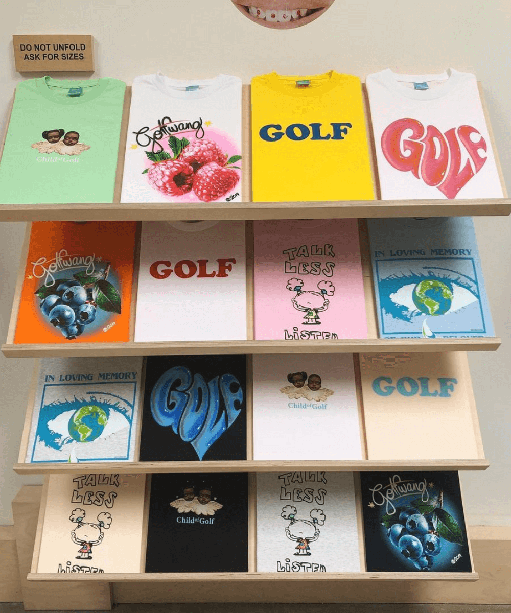 Golf Wang - várias t-shirts coloridas e estampadas - moda e golfe - verão - várias t-shirts coloridas e estampadas - https://stealthelook.com.br