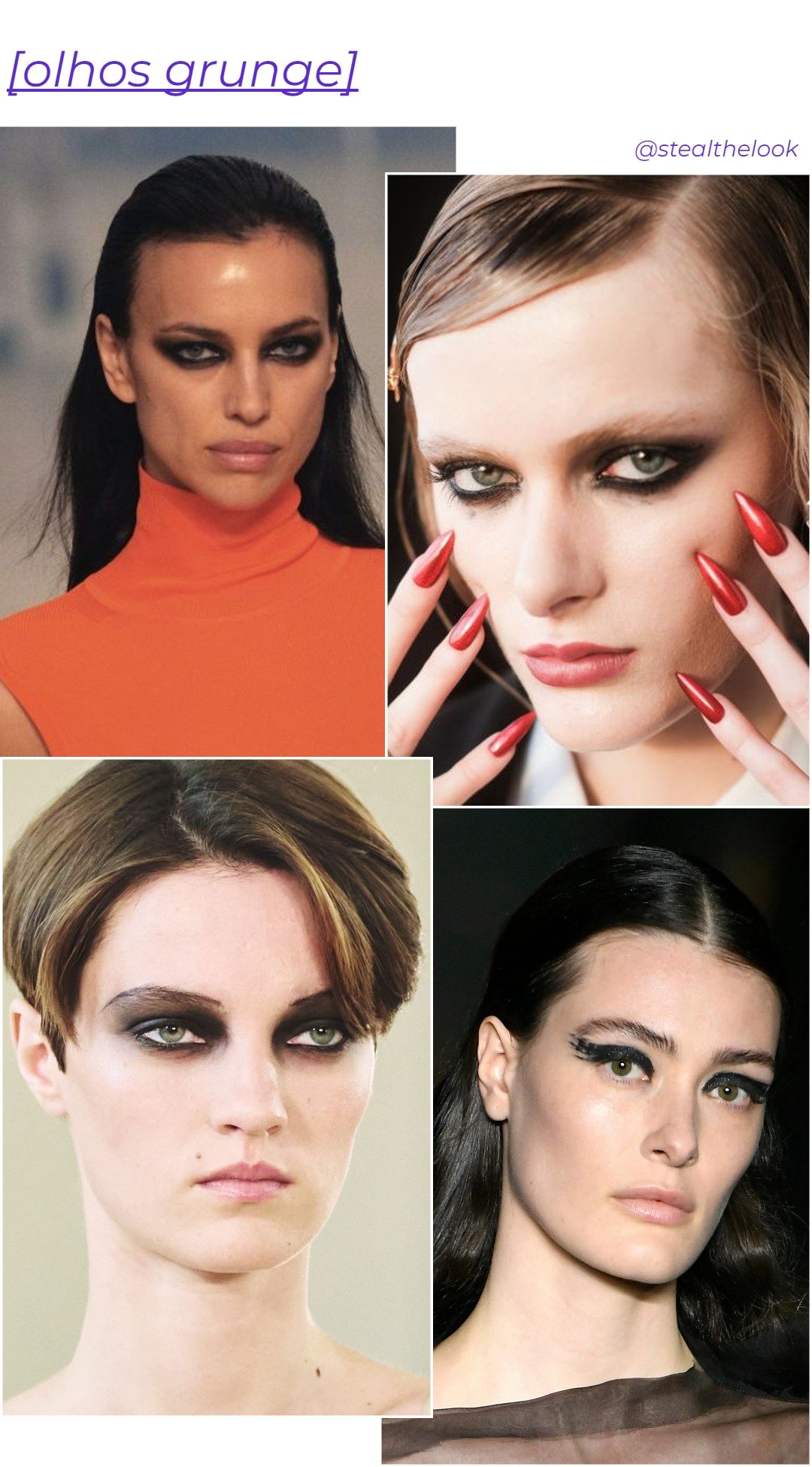 Helmut Lang, Prabal, Altuzarra, Jason Wu - make-olhos-escuros - tendências de maquiagem - outono - brasil - https://stealthelook.com.br