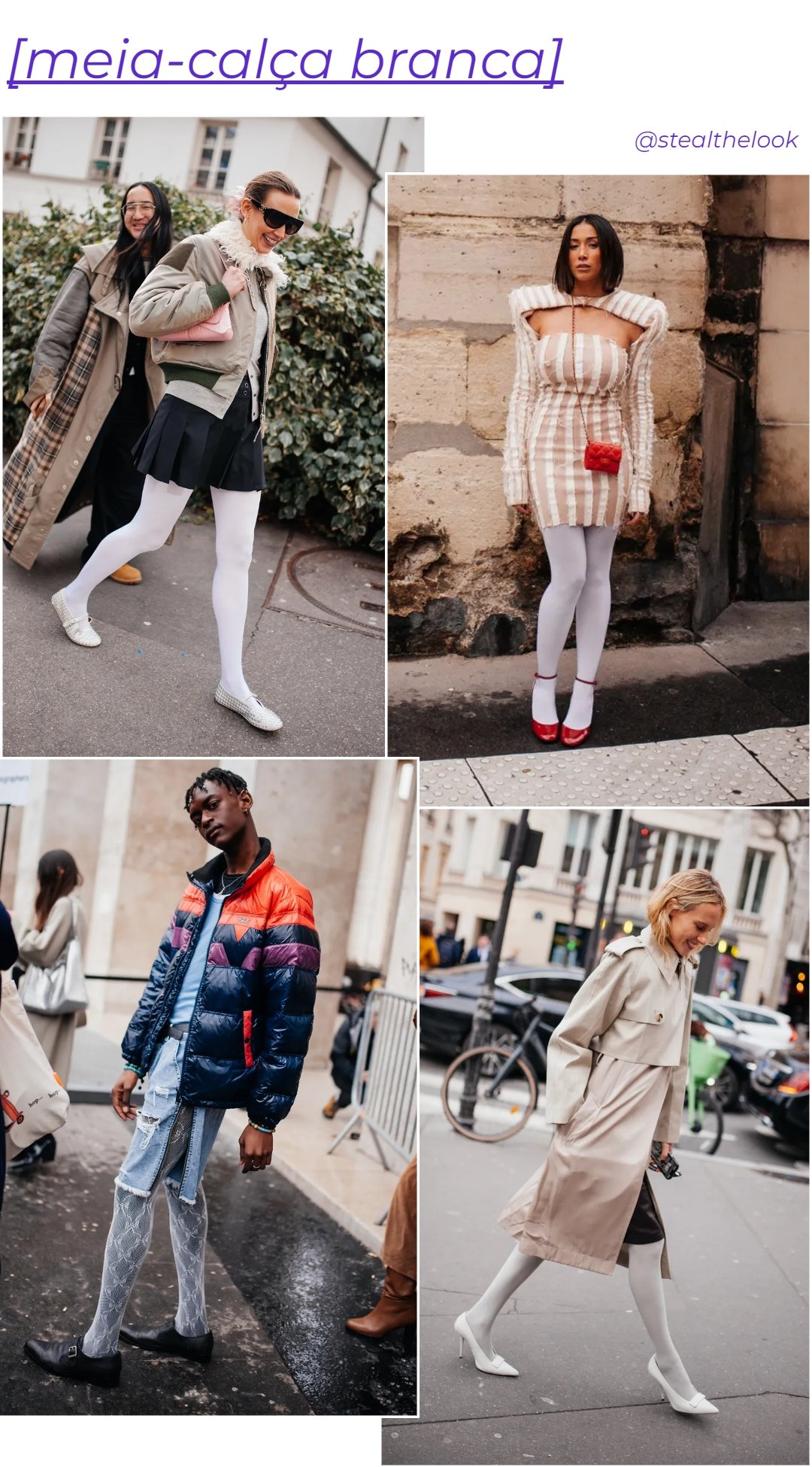 meia-calça - tendência - street style - inverno - Paris - https://stealthelook.com.br