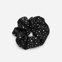 Scrunchie Média Com Aplicações De Brilhos Preto