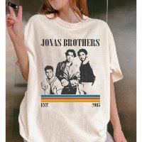 Camiseta Algodão Unissex Jonas Brothers Five Camisa