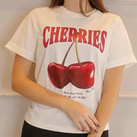 Tshirt Branca Cherry Cereja - VESTIGE