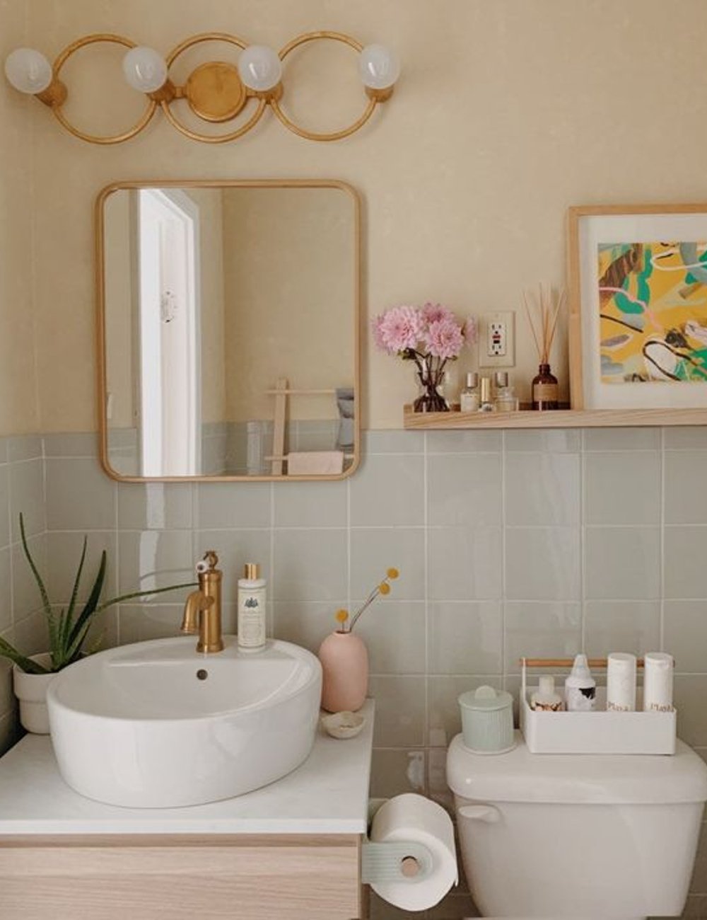 Decor - banheiro - dourado na decoração - dicas - casa - https://stealthelook.com.br