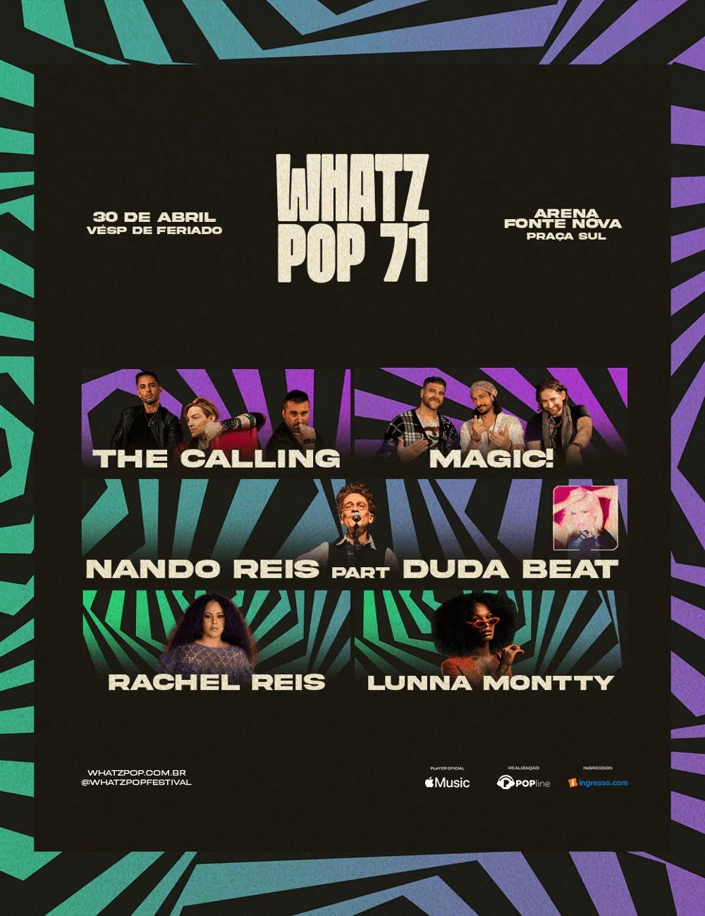 Whatz Pop 71 - música - festivais 2024 - evento - show - https://stealthelook.com.br
