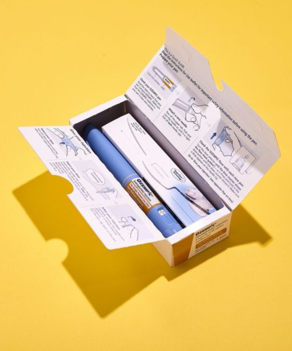 Ozempic - N/A - Ozempic - inverno - a foto mostra uma caixa do medicamento 