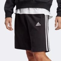 Short Adidas 3 Listras 10 Masculino - Preto+Branco