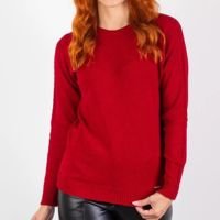 Blusa de malha feminina 60013 - GG - Vermelho - Vermelho