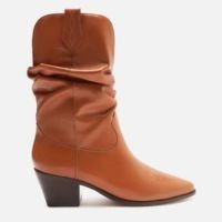 BOTA MARROM COURO CANO CURTO FRANZIDO WESTERN