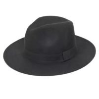 Chapéu Fedora Aba Média Floppy Preto Feminino Masculino Clássico - BW Compa