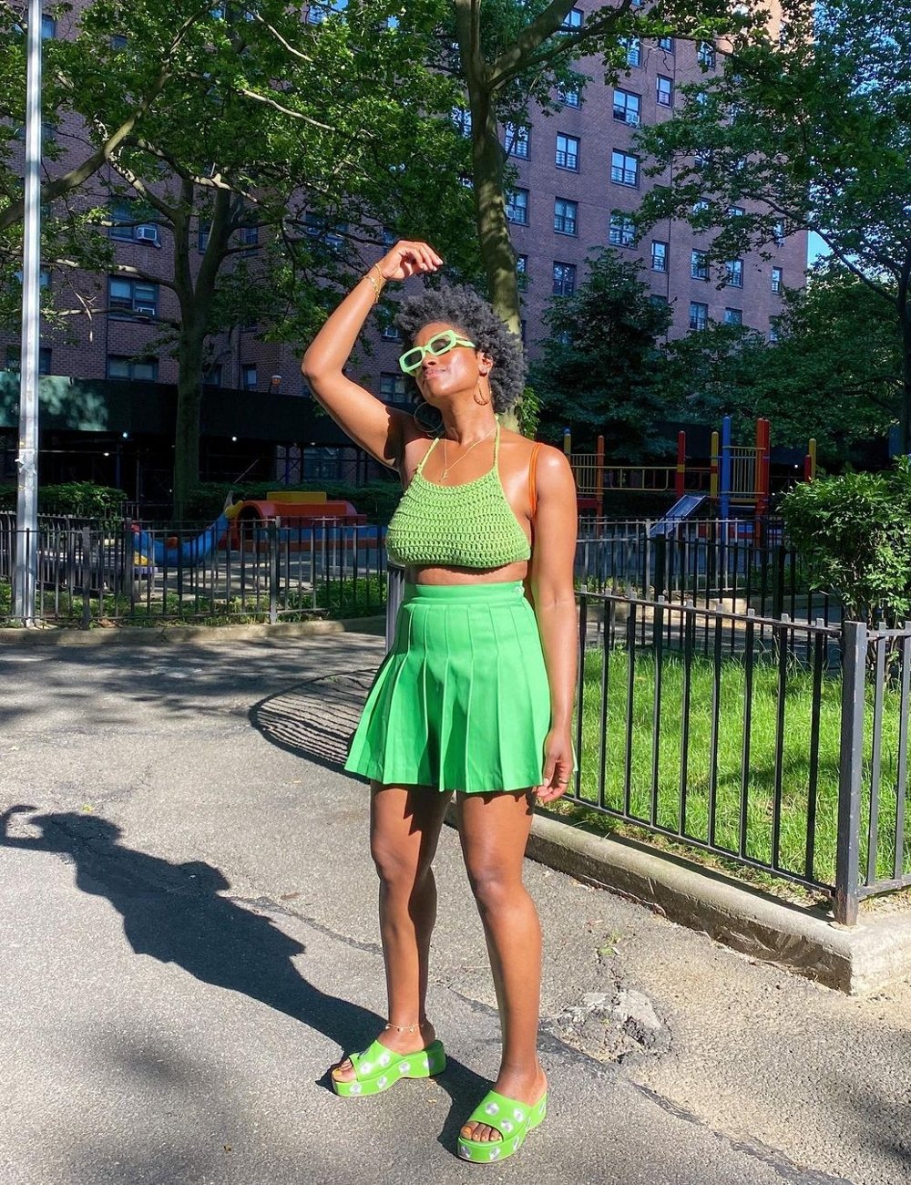 Yolande Macon  - cropped - cropped de crochê - look - street style - https://stealthelook.com.br