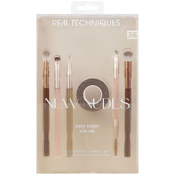 REAL TECHNIQUES KIT PINCÉIS PARA OLHOS REAL TECHNIQUES DAILY SWIPE