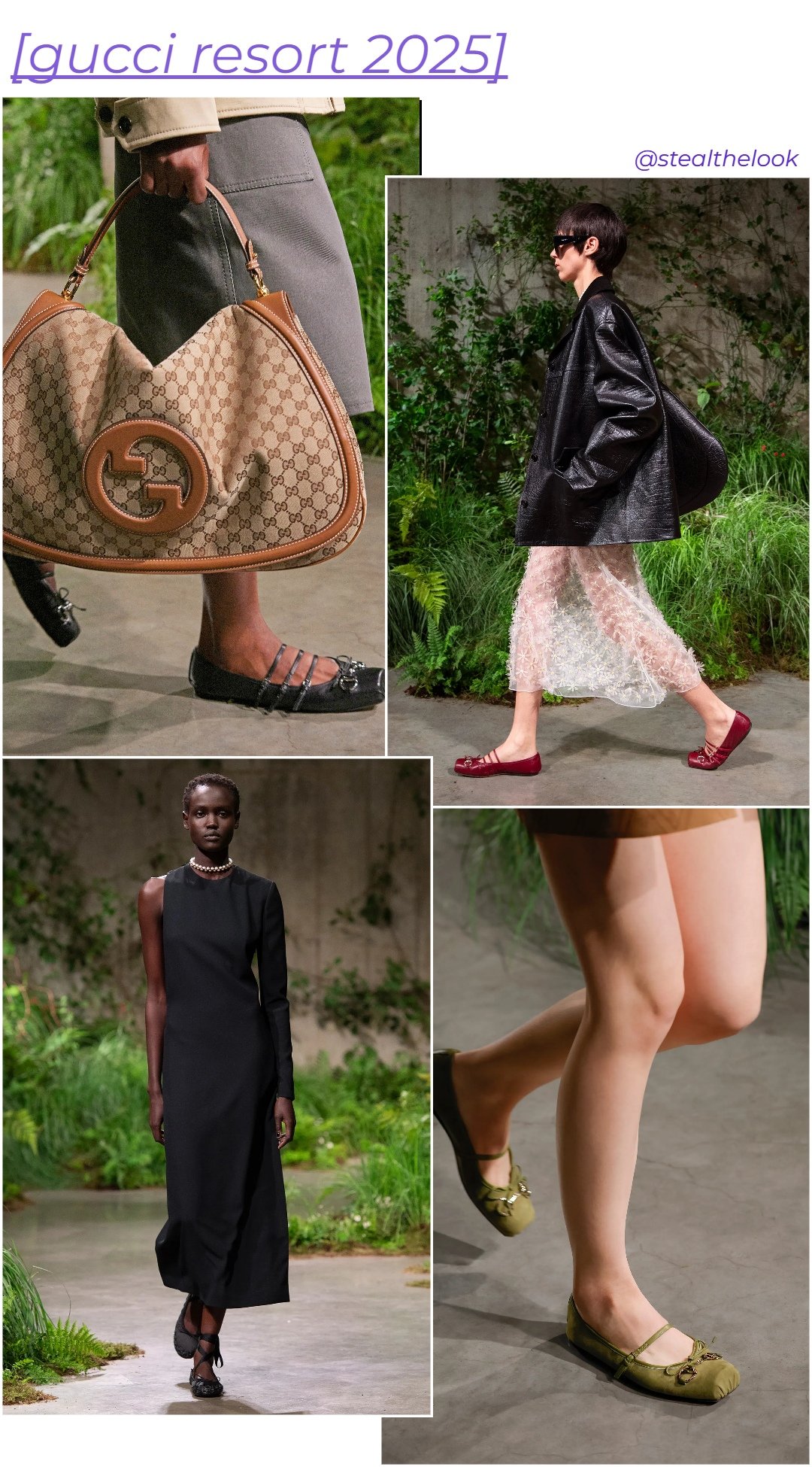 Gucci - roupas diversas - sapatilha da gucci - verão - colagem de imagens - https://stealthelook.com.br