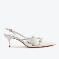 SAPATO SCARPIN SLINGBACK PRATA