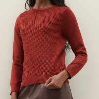Suéter Regular de Gola Careca