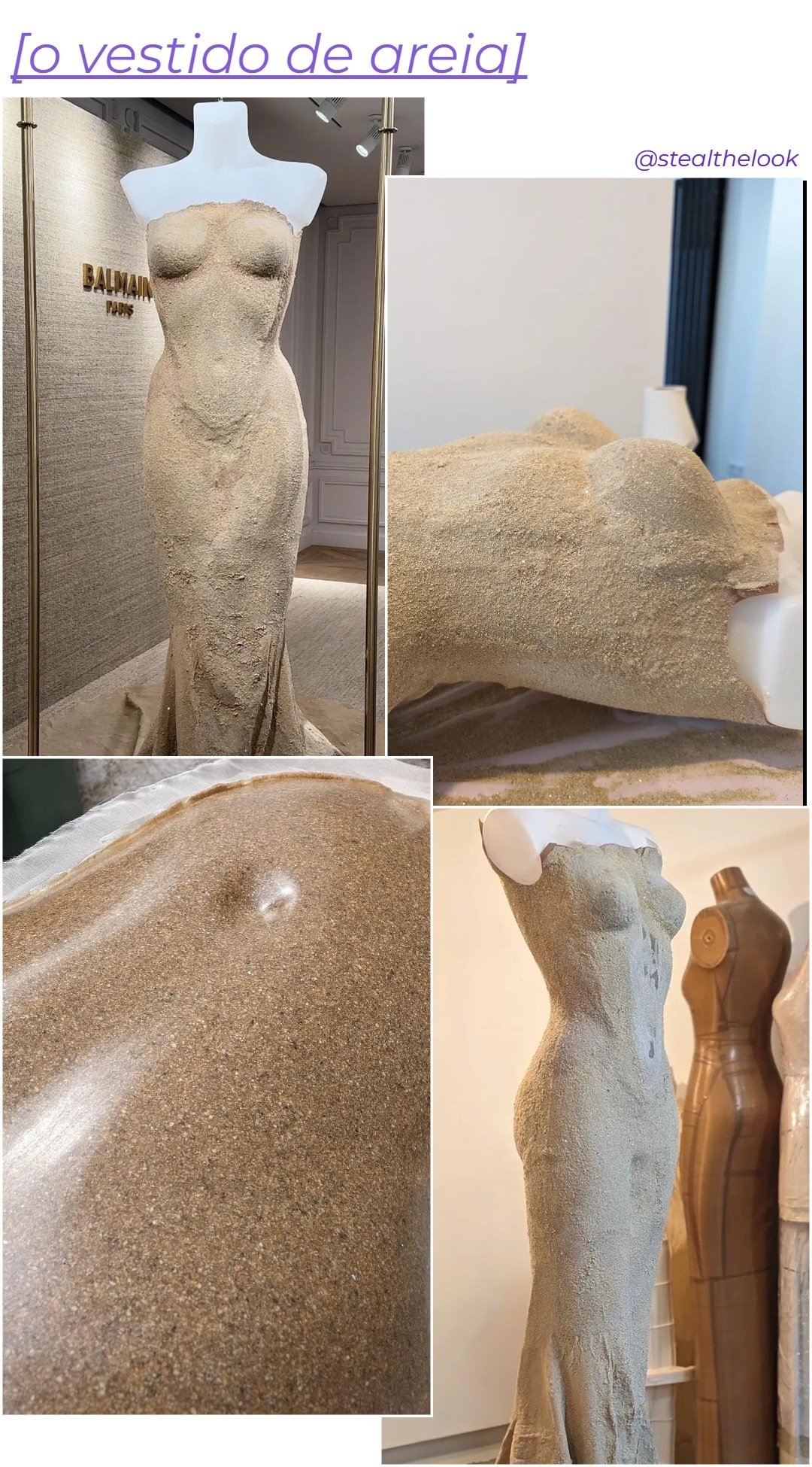 Vestido de Areia - N/A - vestido de areia - primavera - colagem de imagens - https://stealthelook.com.br