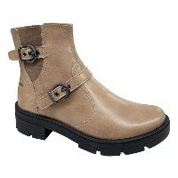 Bota Feminina Biker Dakota Cano Curto Com Fivelas G9631