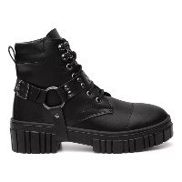 Bota Feminina Cano Baixo Coturno Biker Argola Casual Oferta