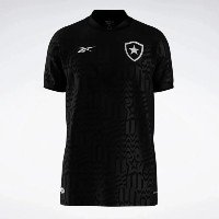 Camisa Botafogo II 23/24 s/n° Torcedor Reebok Masculina - Preto+Cinza