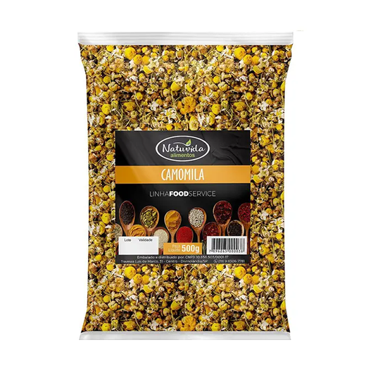 Camomila em Flor 500g - Natuvida Alimentos