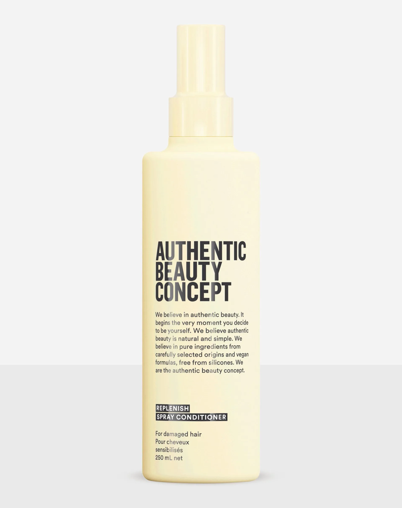 Condicionador em Spray da Authentic Beauty Concept - frasco-condicionador-em-spray-bege-authentic-beauty-concept - máscaras hidratantes - outono - Estados Unidos - https://stealthelook.com.br