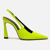 SCARPIN VERDE AREZZO VERNIZ BICO FINO SLINGBACK KAIA