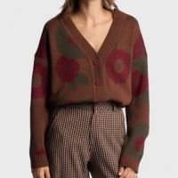 Cardigan Tricot Floral