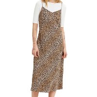 Vestido Slip Levi\'s® Marietta Estampa Animal Print Onça