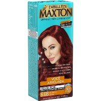 Tinta de Cabelo Maxton Ruiva Arrojada Vermelho Cereja 6.66