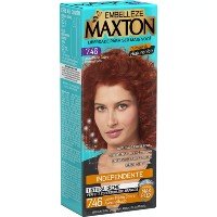 Tinta de Cabelo Maxton Louro Medio Cobre Avermelhado 7.46