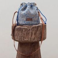 Bolsa Saco Artesanal de Crochê com Fibra de Juta - Anunciação Store