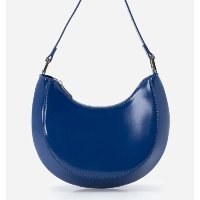 Bolsa Baguete Pequena Estruturada Azul