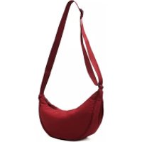 Bolsa Feminina Meia Lua Transversal Crossbody De Pano