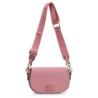 Bolsa WJ Acessórios Transversal Pequena Básica - Rosa