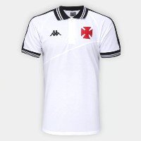 Camisa Polo Vasco Kappa Masculina - Branco+Preto