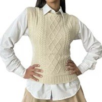 Colete De Tricô Mousse Tricot Moda Feminino Ref 251