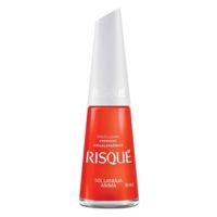 Esmalte Risqué Coloridos Cremosos - Sol Laranja Anima Cremoso Hipoalergênic