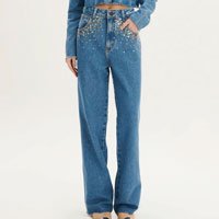 Calça Wide Leg Jeans