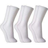 Kit 3 Pares Meias Lupo Cano Alto Longo Masculina Feminina Algodão Calcanhar