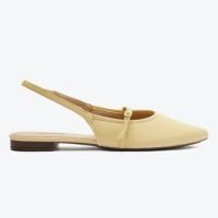 SAPATILHA AMARELA ANACAPRI SLINGBACK BICO FINO