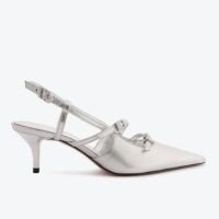 SAPATO SCHUTZ SLINGBACK SALTO BAIXO STACY VINIL PRATA